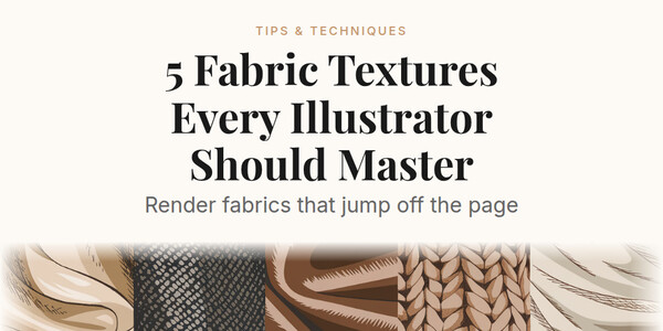 Fabric textures illustration